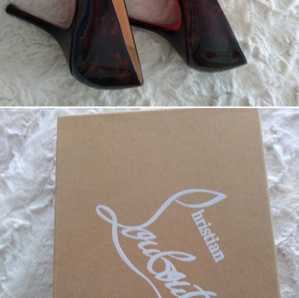 **She FANCY YES! Christian Louboutin Pro-rata 90 patent heels - Picture 6 of 9